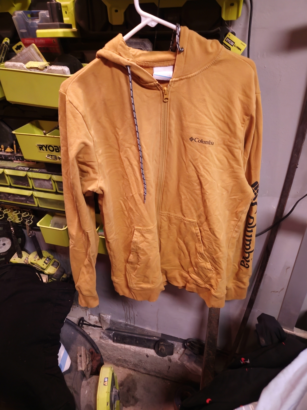Columbia Golden Yellow Zip-Up Hoodie
